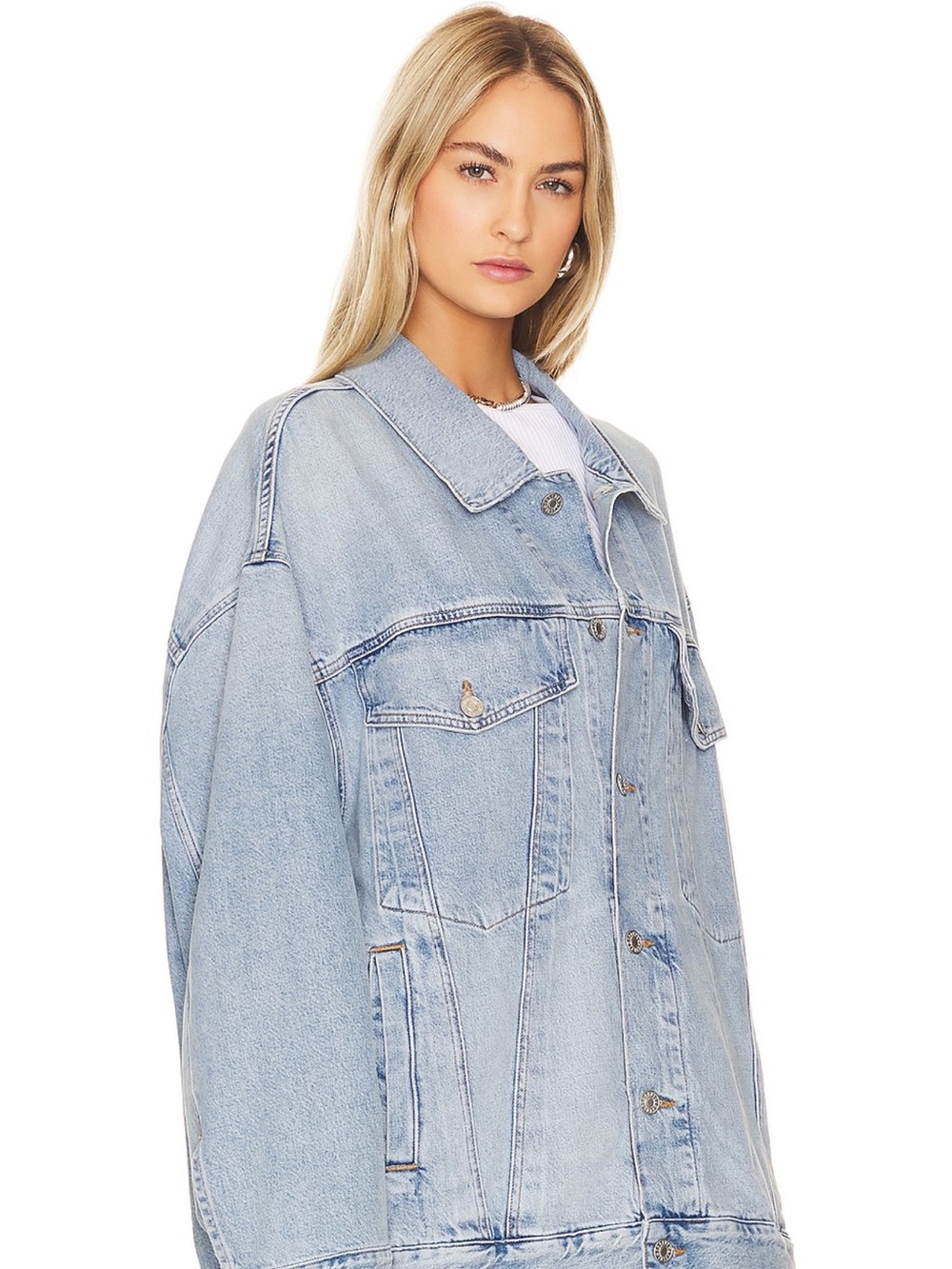 Agolde Wayne Oversized Denim Jacket - Picture 2 of 5